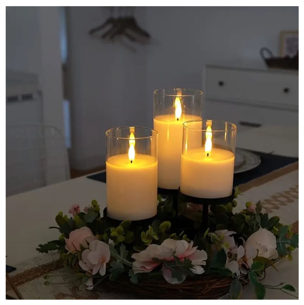 Velas sin Llama Decorativas Setx3 Pila